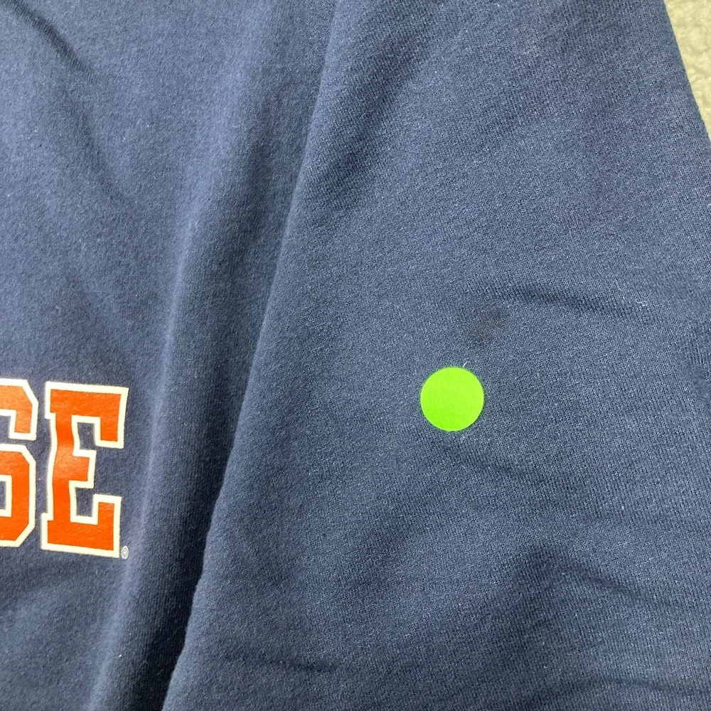 Syracuse University Sweatshirt Adult 2XL Navy Blue Pullover‎ Sweater STAINS